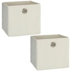 Best Seller -Home Furnishing Shop 395965 2pk teddy lokken storage cubes cream 2
